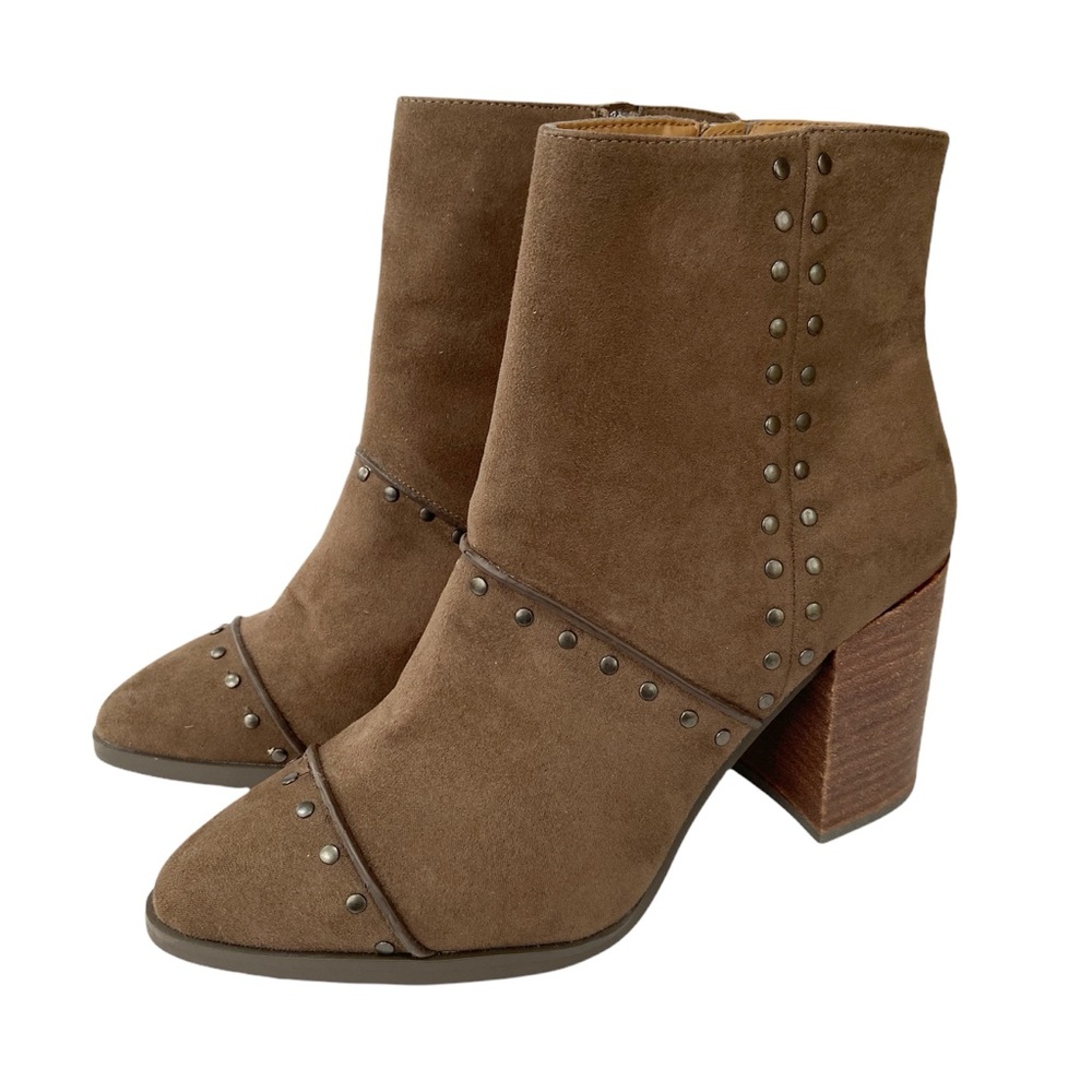 Report Jewel Vegan/Faux Suede Studded Boot  in Taupe Size 7.5